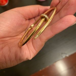 18k GOLD BRACELET (not authentic Cartier)